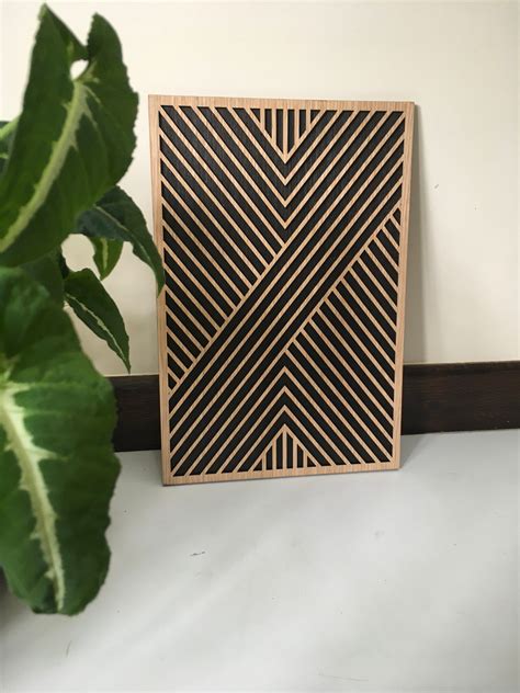 Geometric Wood Wall Art Modern Wood Art Minimal Wood - Etsy