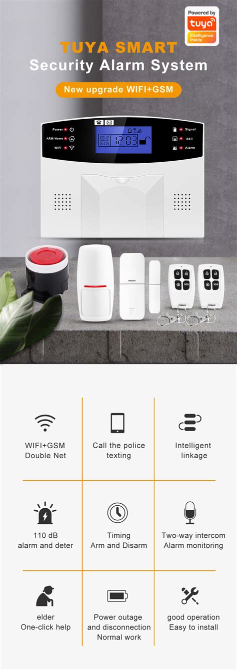 Tuya Smart Wifiandgsm Alarm System Js 30a For Home Alarms Jsus Electronic