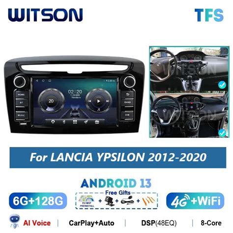 Witson Android Auto Stereo For Lancia Ypsilon Carplay Navi