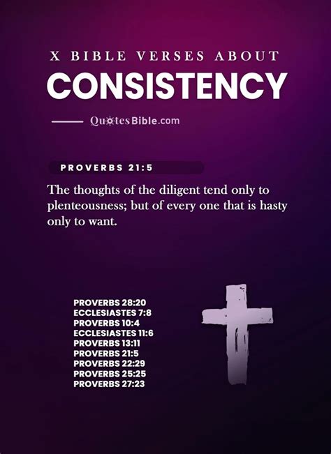 Bible Verses About Consistency