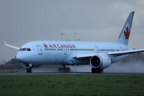 Air Canada Airplane Taking Off From Amsterdam Airport Schiphol Ams