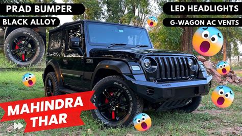 Mahindra Thar Prad Bumper Black Alloy Wheels G Wagon Ac Vents Maxxis