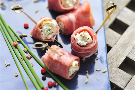 Rouleaux De Jambon Cru Au Fromage Frais Val De Rance