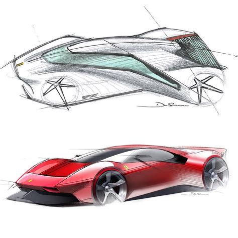 Ferrari P80/C official sketches by Stefano De Simone @stefanodesign #cardesign #car #design # ...