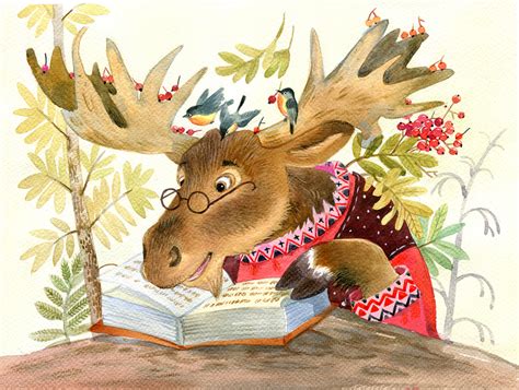 Иллюстрация лось | Illustrators.ru