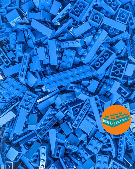 Lego Pound Blue Brick Mix Oz Random Assortment Bulk Etsy