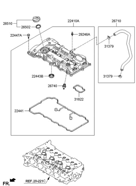 22442 2G700 Genuine Hyundai Gasket Fuel Pump