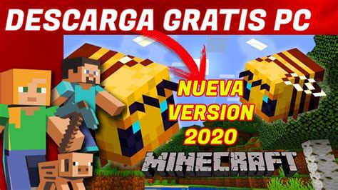 DESCARGAR MINECRAFT PARA PC ULTIMA VERSION EN ESPAÑOL 2020 NUEVO