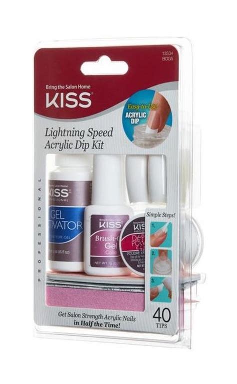 Kiss Lightning Speed Acrylic Dip Nail Kit Mias Hair And Beauty Supply Hartford Ct