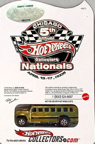 Hot Wheels S Cool Bus Collectors Nationals Th Annual