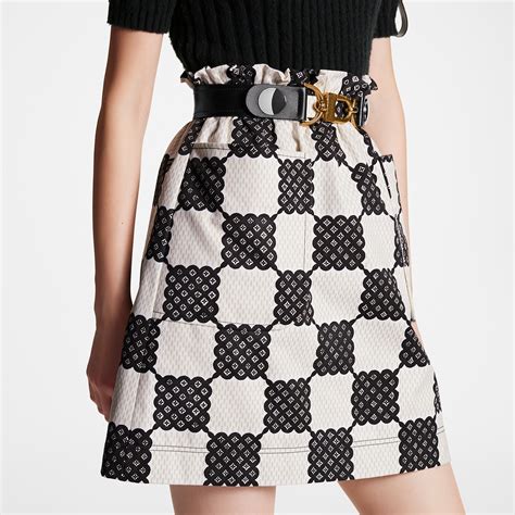 Bubble Damier Paperbag Mini Skirt Ready To Wear Louis Vuitton