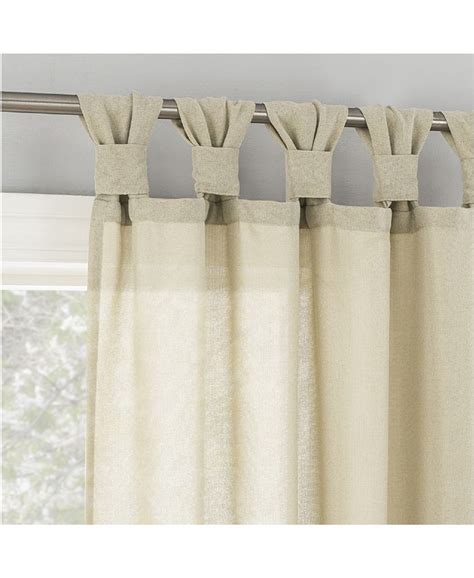 Lichtenberg Hathaway Twist Tab Semi Sheer Tab Top Curtains Macy S