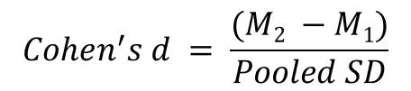 Cohen's d formula - Top Tip Bio