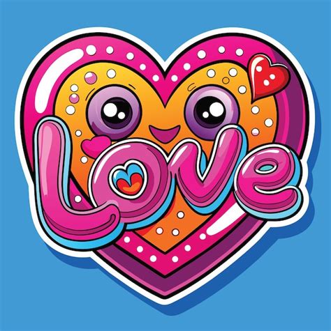 Premium Vector Heart And Love Text