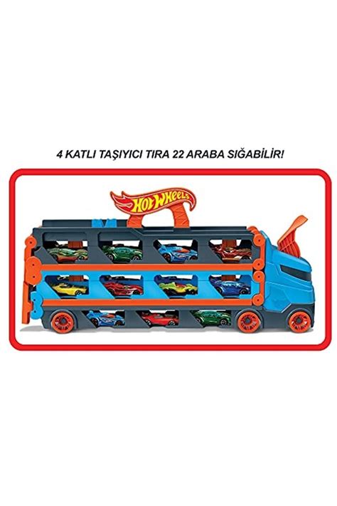 HOT WHEELS Sürat Pistli Tır Adet Ölçekli Araba Içerir Yaş Arası Çocuklar Için Oyun