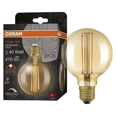 Osram Led Lampe Vintage Edition Globe Form E Durchmesser