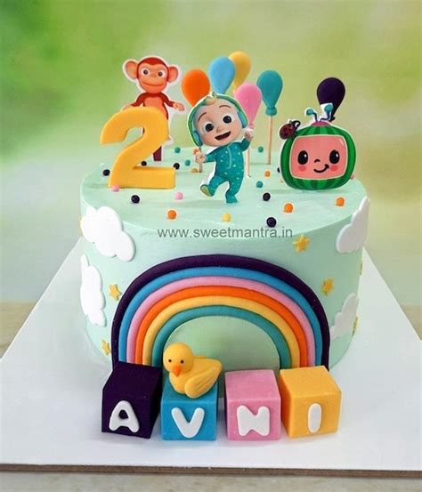 Cocomelon rainbow cake - Decorated Cake by Sweet Mantra - - CakesDecor