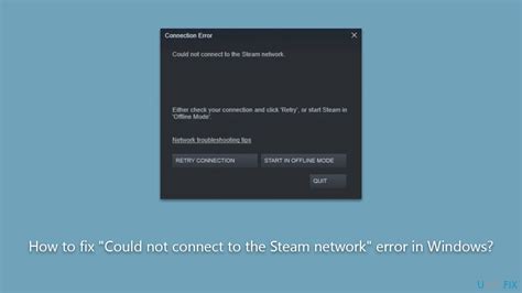 How To Fix Could Not Connect To The Steam Network Error In Windows