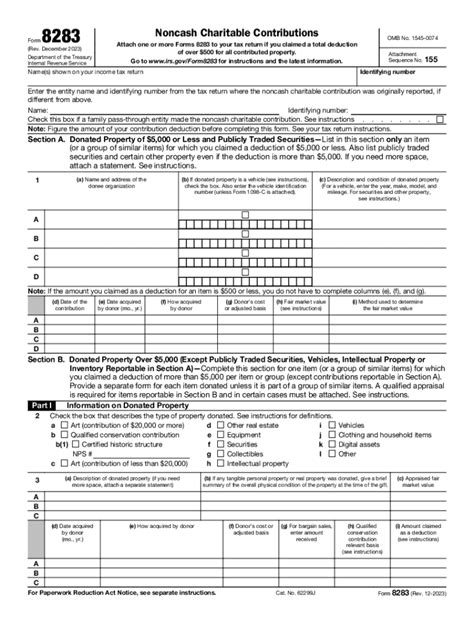 8283 2023 2025 Form Fill Out And Sign Printable PDF Template