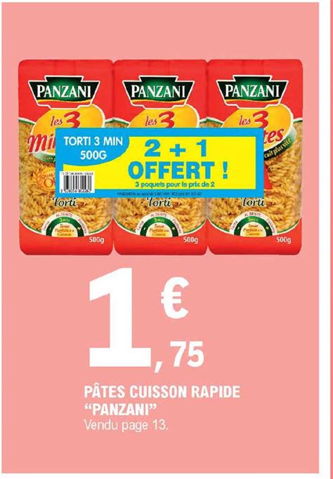 Promo Pâtes Cuisson Rapide panzani chez E Leclerc Express iCatalogue fr