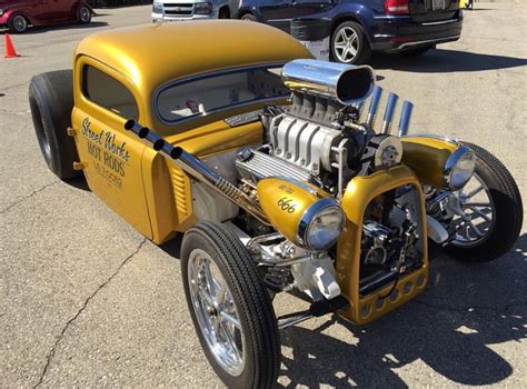 Yellow Hot Rod Car