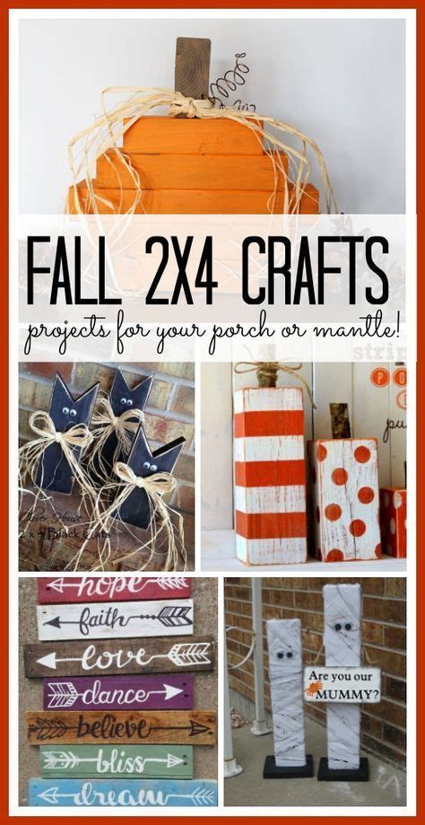 If you are looking for thrifty ideas for fall decor, try using 2x4s! So ...