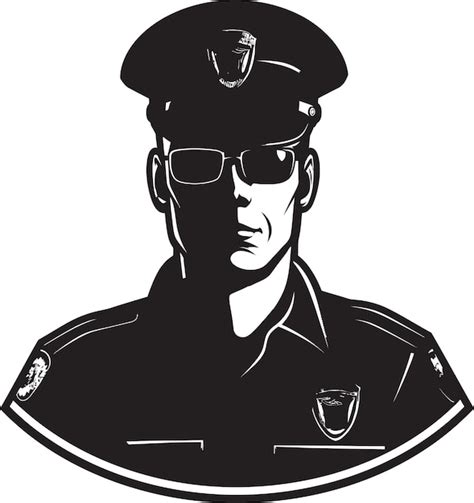 Premium Vector | Badge and honor striking black police vectornight ...