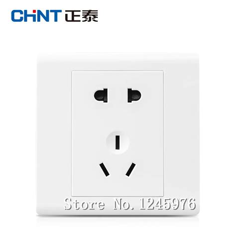 8pcs Five Hole Socket Panel Wall Switch Socket 7d Two Or Three Insert Type Five Hole Socket