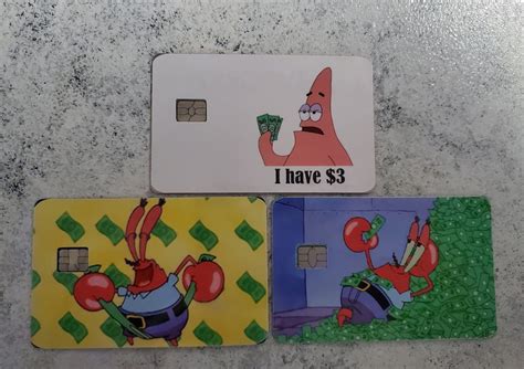 Spongebob Squarepants Debit Credit Card Cover Sticker Etsy