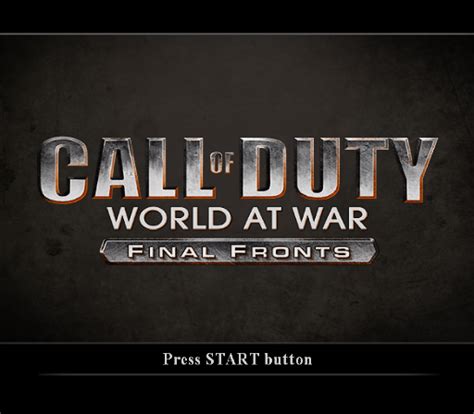 Call of Duty: World at War - Final Fronts Screenshots for PlayStation 2 ...