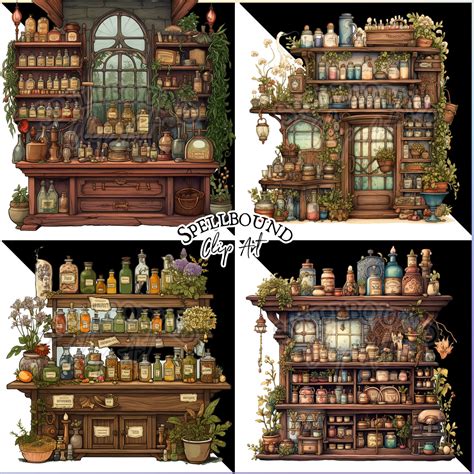 Apothecary Digital Clipart Commercial Use Instant Download - Etsy