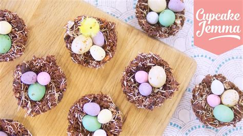 How To Make The Best Chocolate Nests For Easter Cupcake Jemma Youtube