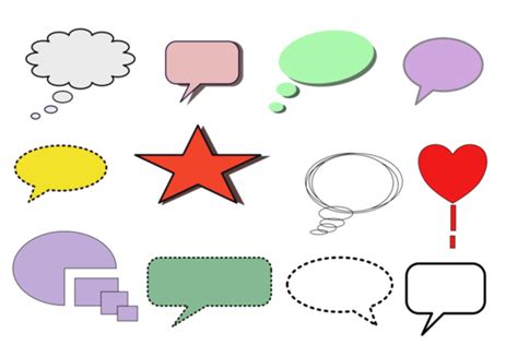 Speech Bubble Set Pngs For Free Download