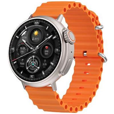 Smartwatch S Ultra Redondo Assistente De Voz Nfc Fortal Smart