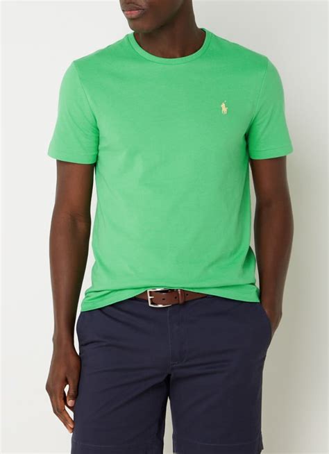 Ralph Lauren T Shirt Van Katoen Met Logoborduring • Classic Kelly