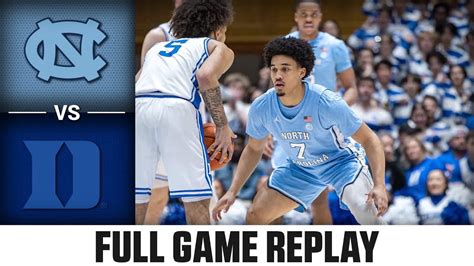 North Carolina Vs Duke Full Game Replay 2023 24 Acc Mens Basketball Youtube