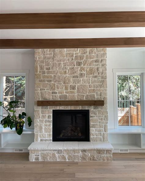 Casa Blanca Roughcut I Xl Building Products In Brick Fireplace