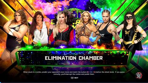 Wwe 2k23 Gameplay Womens Elimination Chamber Match Elimination