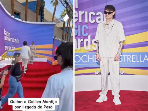 AMAs Sacan A Galilea Montijo De La Alfombra Por Peso Pluma