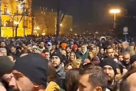 VIDEO Protest zbog izbornih nepravilnosti u Beogradu Tepić i Aleksić