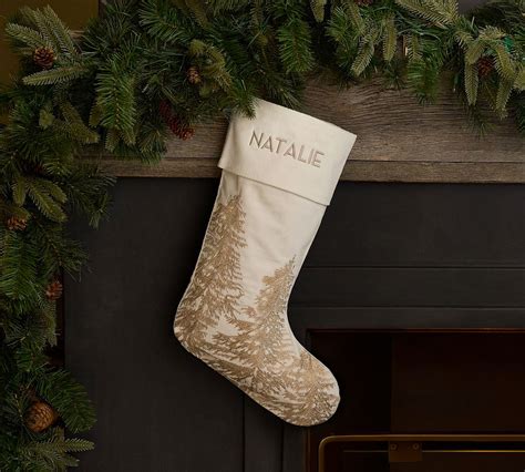 Rustic Forest Stockings Pottery Barn