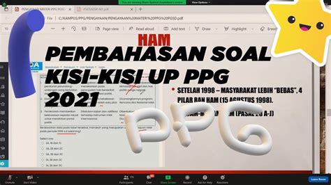 PEMBAHASAN KISI KISI SOAL UP PPG PGSD 2021 PART 1 YouTube