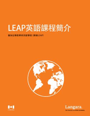 Fillable Online Langara English For Academic Purposes LEAP Langara