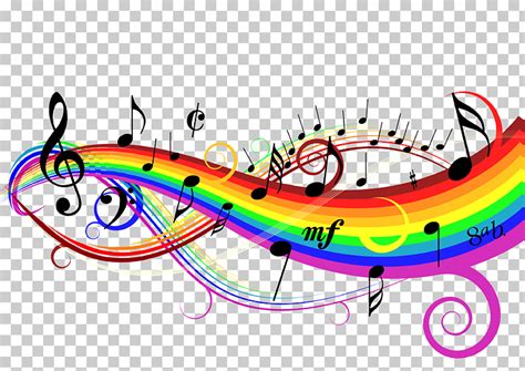 colorful music notes clip art - Clip Art Library