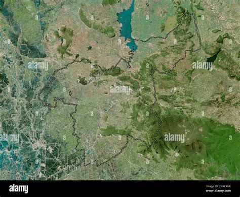 Saraburi Province Of Thailand High Resolution Satellite Map Stock