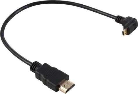 30 Cm 4K HDMI Male Naar Micro HDMI Positief Angled Male Vergulde