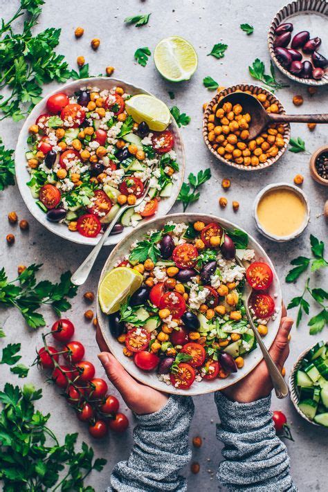 Mediterraner Kichererbsen Salat Einfach Vegan Bianca Zapatka