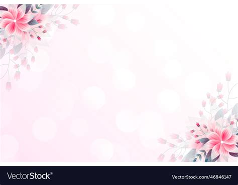 Elegant rose pink wallpaper with flowers Vector Image