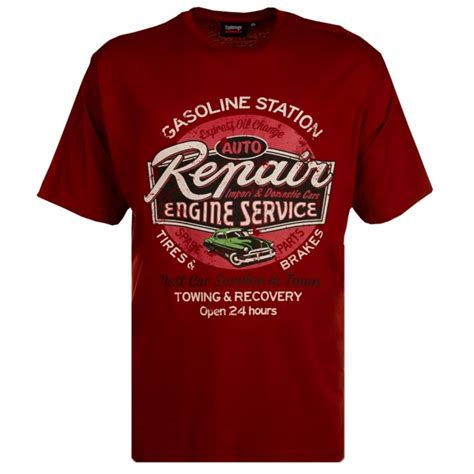 Espionage Auto Repair Print T Shirt Clothing From Chatleys Menswear Uk