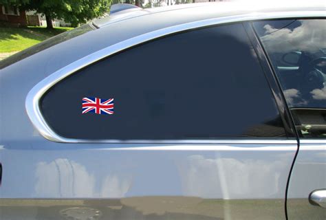 British Union Jack Wavy Flag Sticker - U.S. Custom Stickers